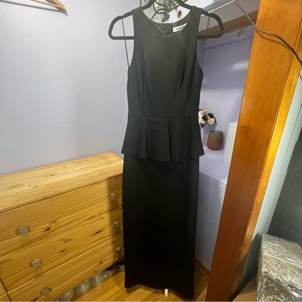 Elizabeth & James Black Peplum Dress - Size 4